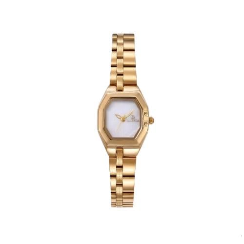 ساعة نسائية ناعمة باللون الذهبي