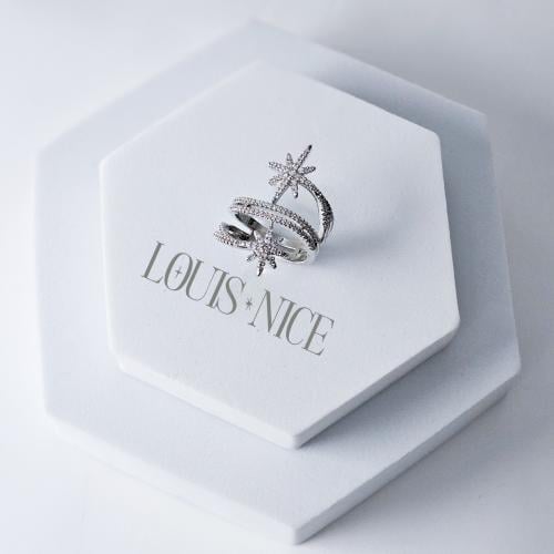 خاتم زركون فضي