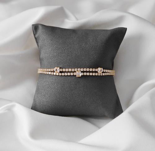 اسوارة زركون ذهبي