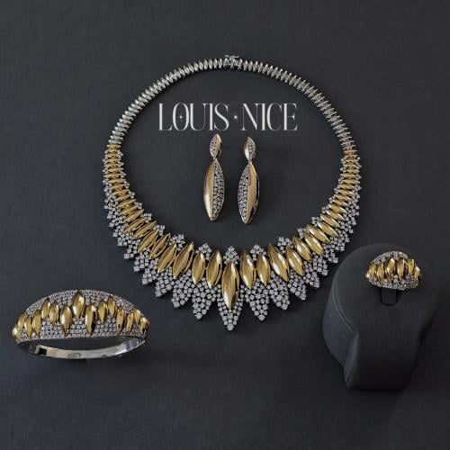 طقم زركون مكس بدقة الألماس