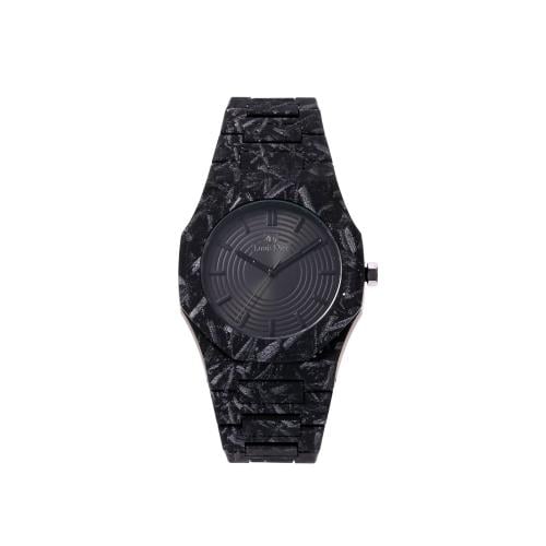 ساعة رجالية كربون باللون الأسود