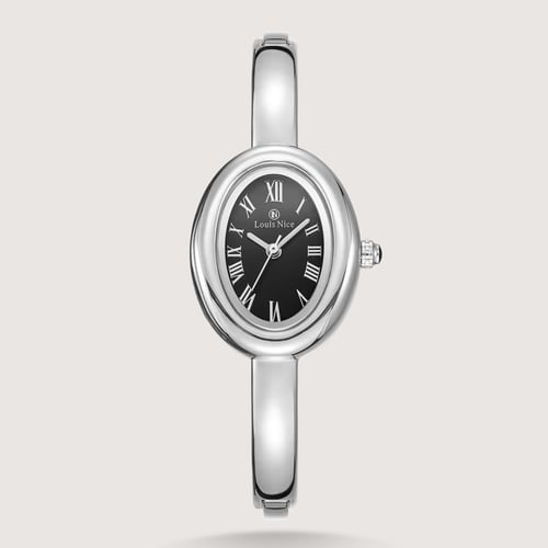 ساعة نسائية بترقيم يوناني انيق