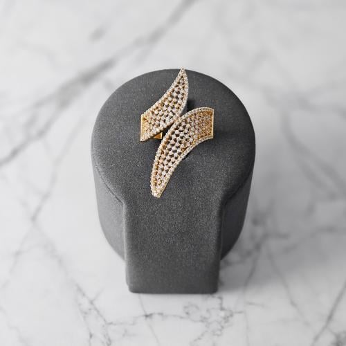 خاتم زركون ذهبي