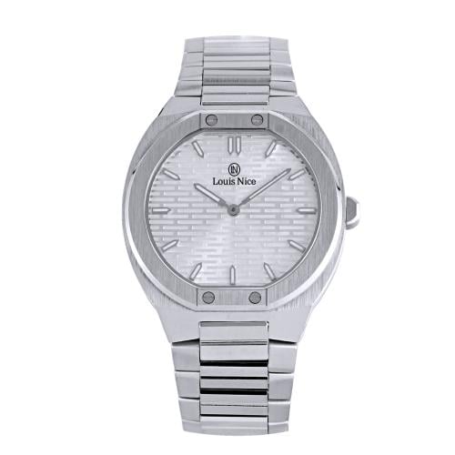 ساعة رجالية ستيل باللون الفضي