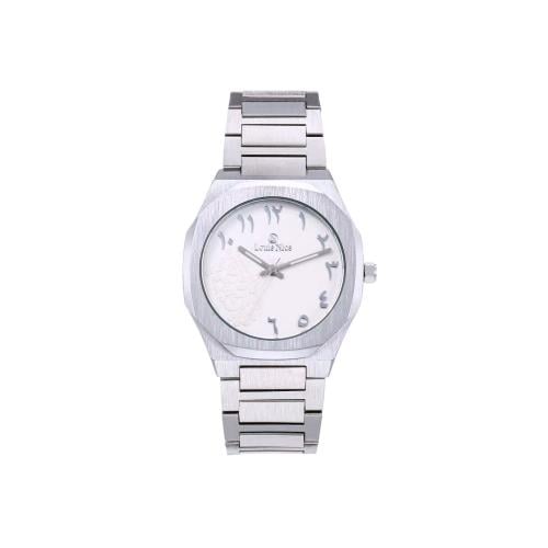 ساعة رجالية انيقة باللون الفضي