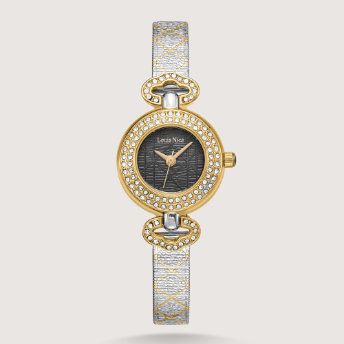 ساعة نسائية بسير الحصير