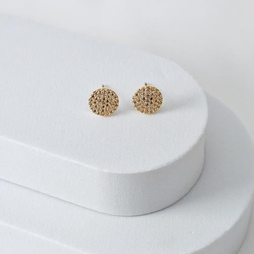 حلق زركون ذهبي