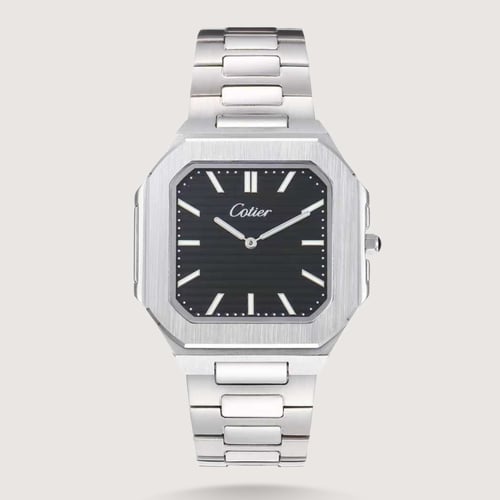 ساعة رجالية ستيل باللون الفضي