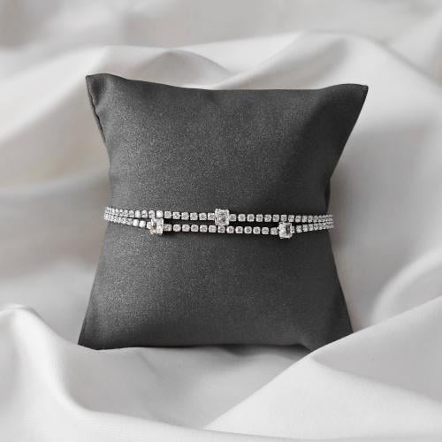 اسوارة زركون فضي