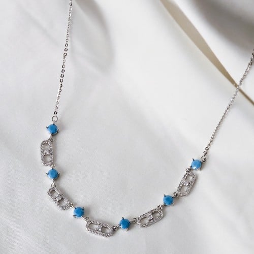 سلسال زركون فضي