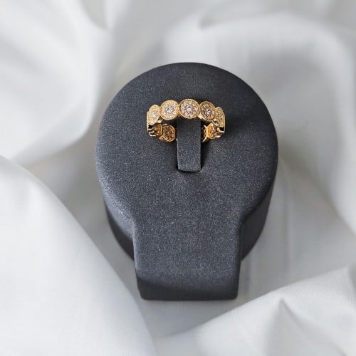 خاتم زركون ذهبي