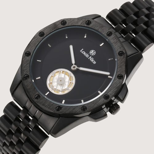 ساعة رجالية ستيل باللون الاسود