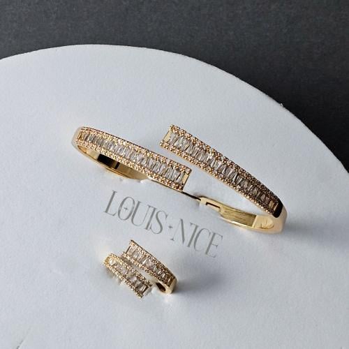 اسوارة مع خاتم زركون ذهبي