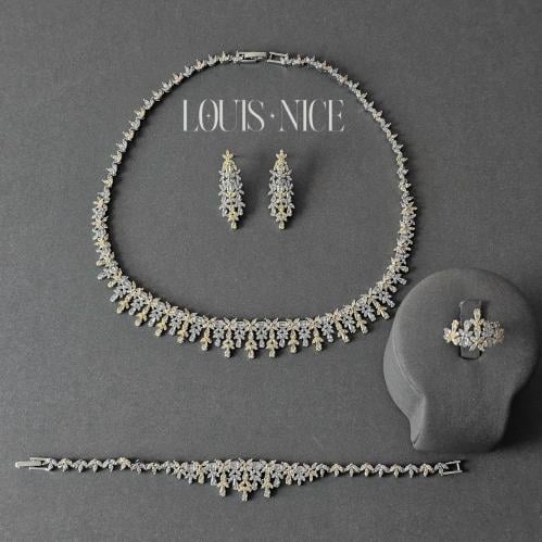 طقم زركون مكس بدقة الألماس