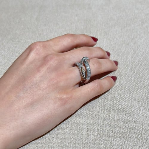 اسوارة مع خاتم زركون فضي