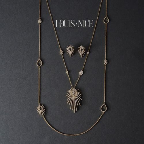 طقم زركون طويل