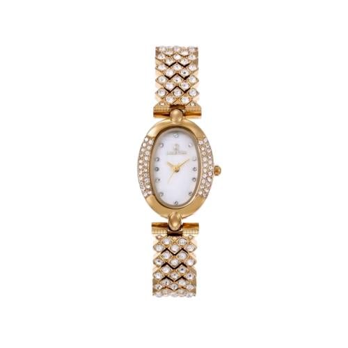 ساعة نسائية سهرة باللون الذهبي