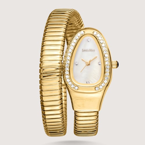 ساعة نسائية ناعمة بسوار ملتف