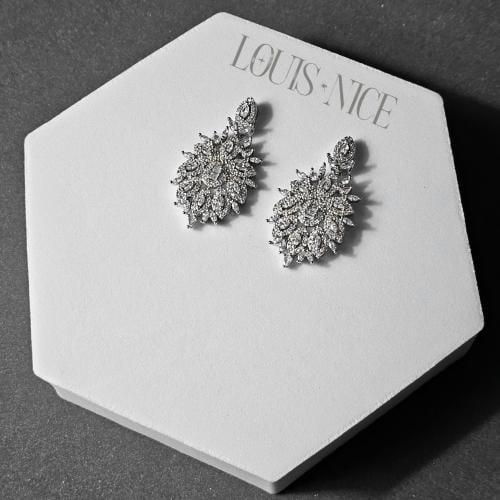 حلق سهرة زركون فضي