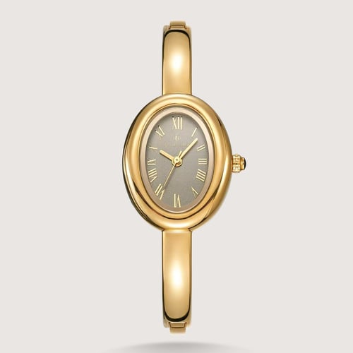 ساعة نسائية بترقيم يوناني انيق