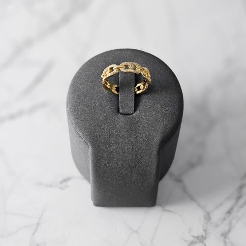 خاتم زركون ذهبي