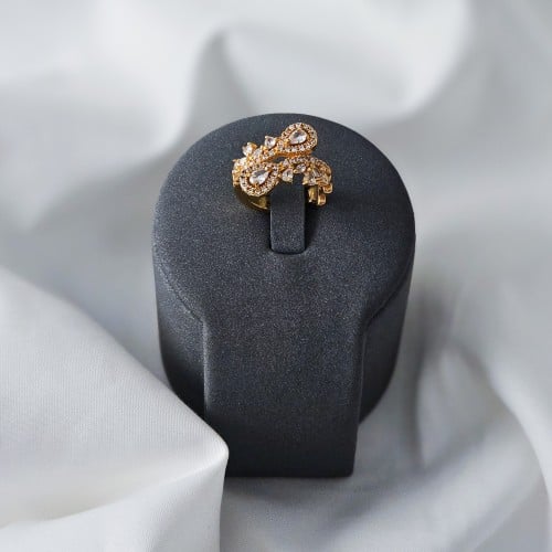 خاتم زركون ذهبي