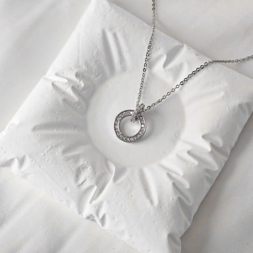 سلسال زركون فضي