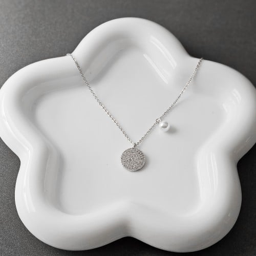 سلسال زركون فضي