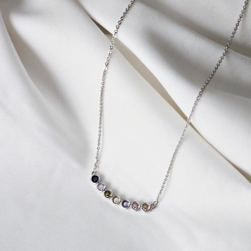 سلسال زركون فضي