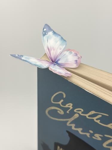 فاصل كتاب - فراشة باستيل