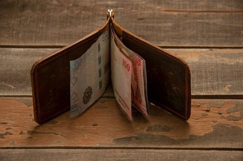 محفظة بطاقات وعملات ورقية 2×1 جلد طبيعي 100% صناعي...