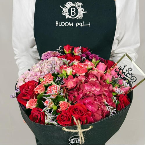 باقة مخمل أحمر- B35
