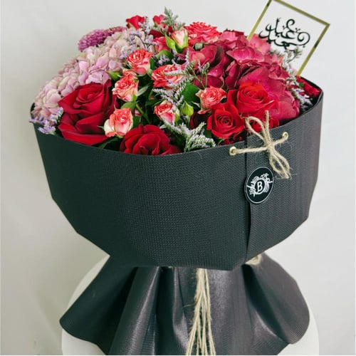 باقة مخمل أحمر- B35