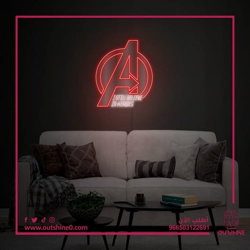 لوحات نيون مضيئة | افنجرز