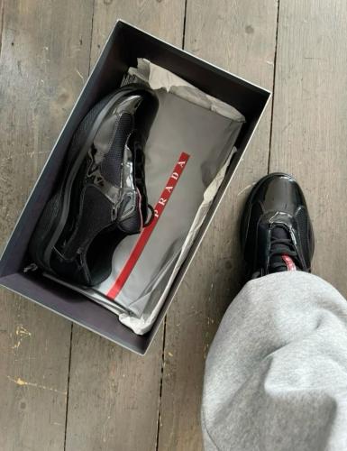 Prada America's Cup biker fabric sneakers