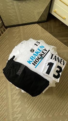 طقم NBA وفر سايز شورت ابيض اسود-3