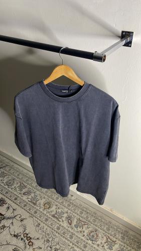 تيشرت مفسول لون رمادي