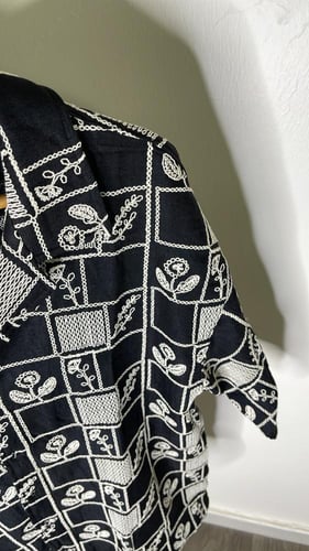 قميص اوفر سايز اسود#1