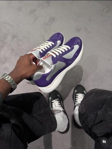 Prada America's Cup biker fabric sneakers