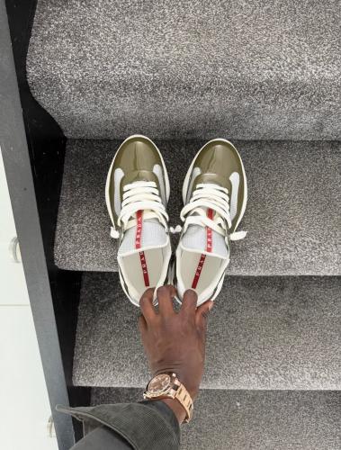 Prada America's Cup biker fabric sneakers