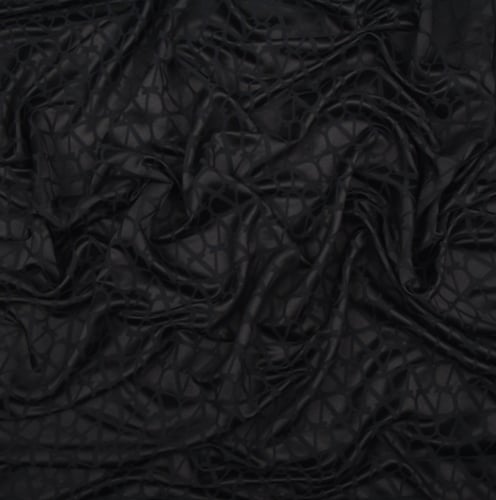 قماش كريب جاكار بولي رايون