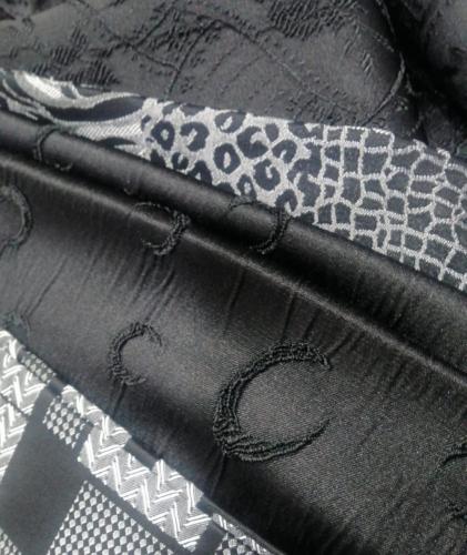 قماش كريب جاكار بولي رايون