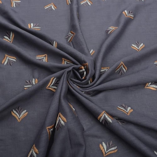 قماش لينن رايون مطرز رسمة 6 D