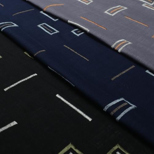 قماش لينن رايون مطرز رسمة 4 D