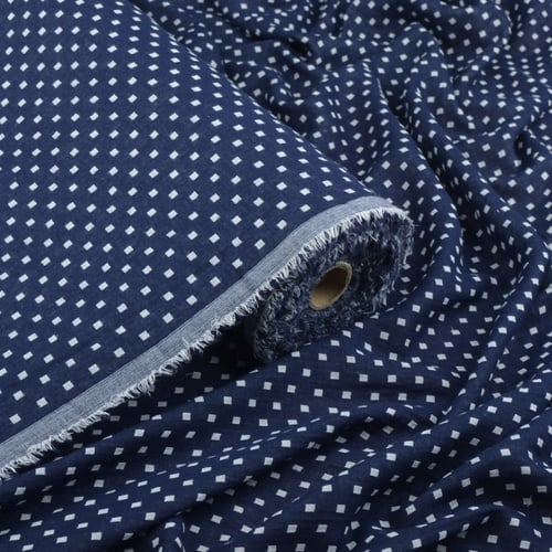 قماش قطن مخلوط منقط وجهين