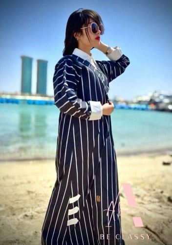 قماش بولي فيسكوز مقلم (22.5 متر)