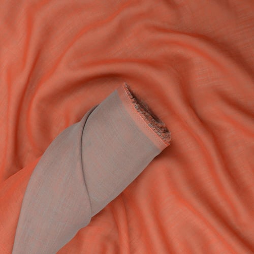 قماش بولي لينن دبل فيس وجهين ساده