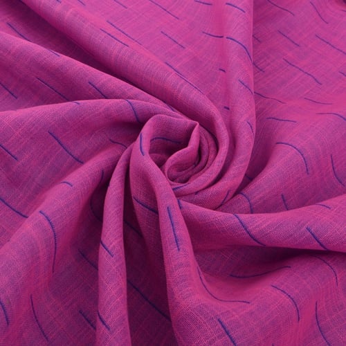 قماش بولي لينن دبل فيس وجهين مقلم