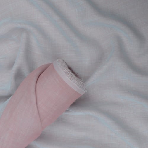 قماش بولي لينن دبل فيس وجهين ساده