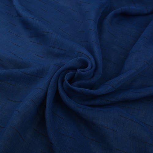 قماش بولي لينن دبل فيس وجهين مقلم